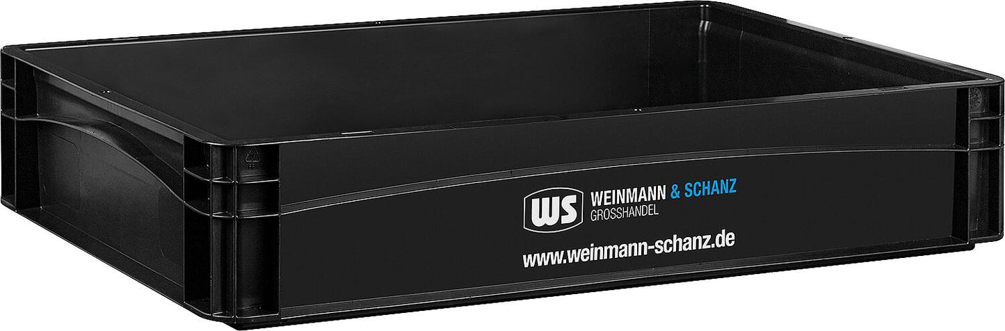 Transport box WS black 400 x 300 x 120 mm without lid