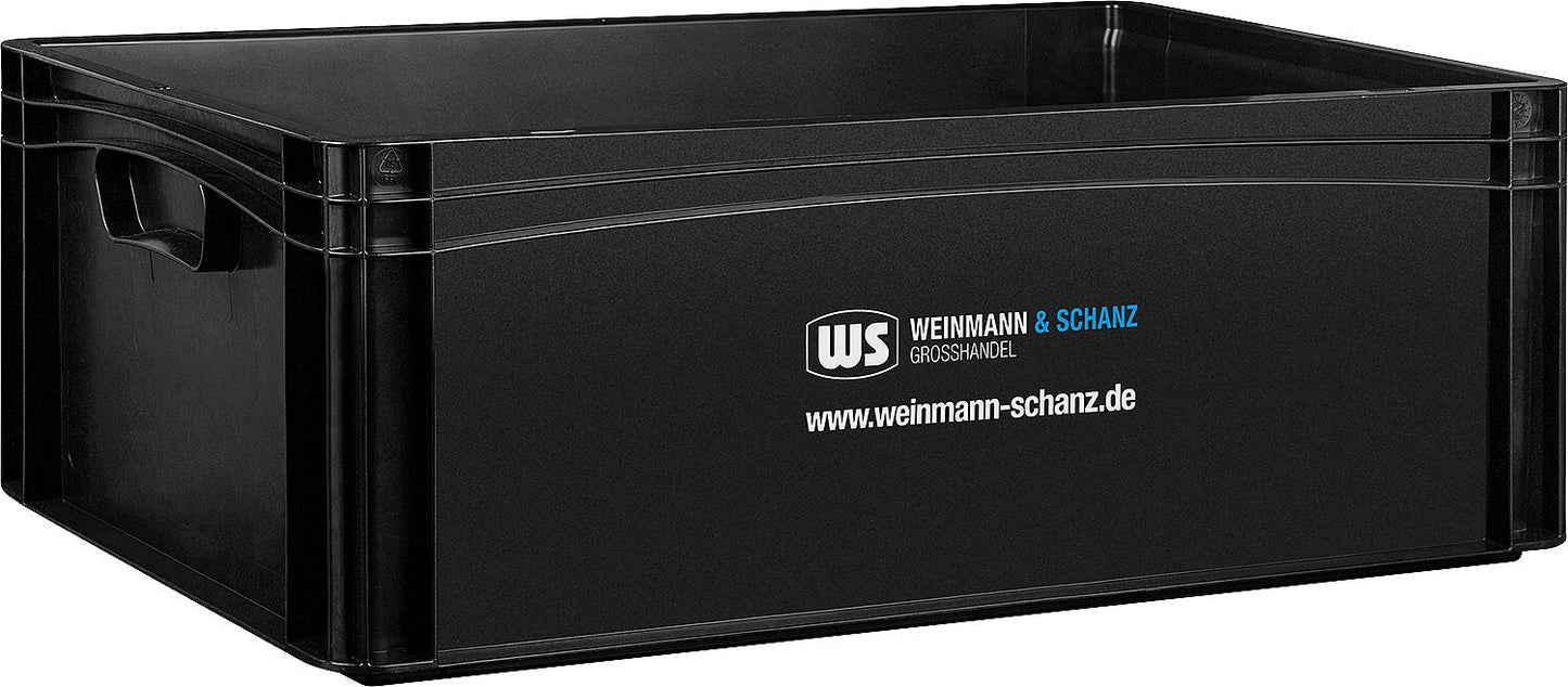 Transport box WS black 400 x 300 x 120 mm without lid