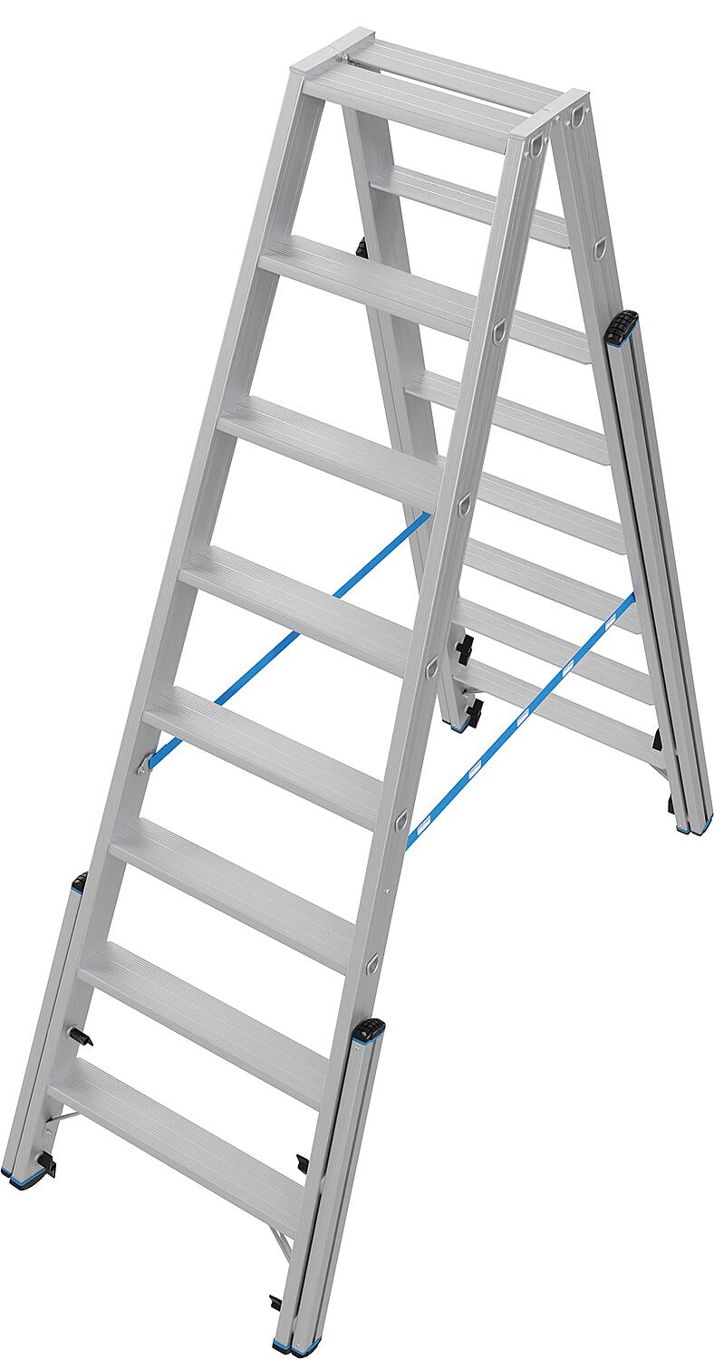 Échelle double télescopique Stabilo 2x5 marches ; 134875