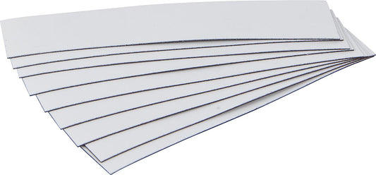 Étiquettes magnétiques 100 x 20 x 0,6 mm, blanches, paquet de 100