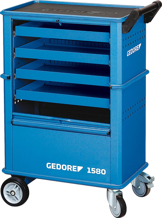 Werkzeugwagen GEDORE mit 4 Schubfächern, Farbe blau Typ 1580