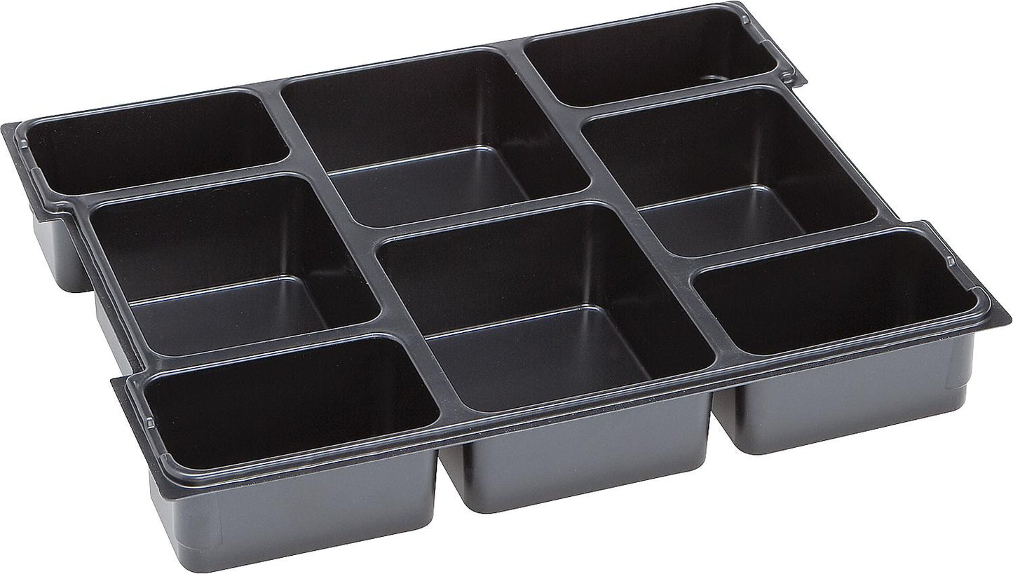 Insert pour petites pièces, 8 compartiments, compatible avec L-Boxx 102 405x315x62mm