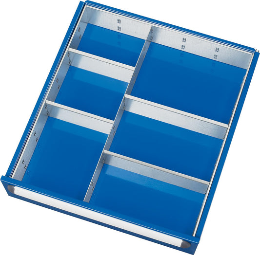 RAU drawer dividers, set 1 for drawer height (H) (mm): 60 - 90