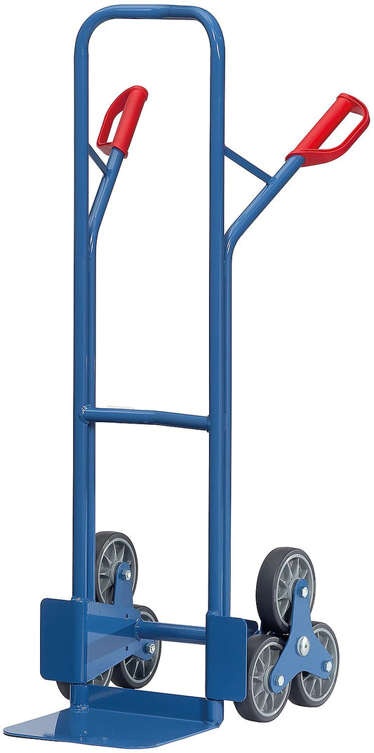fetra® TK1325 stair climbing hand truck, load capacity 200 kg, solid rubber tires