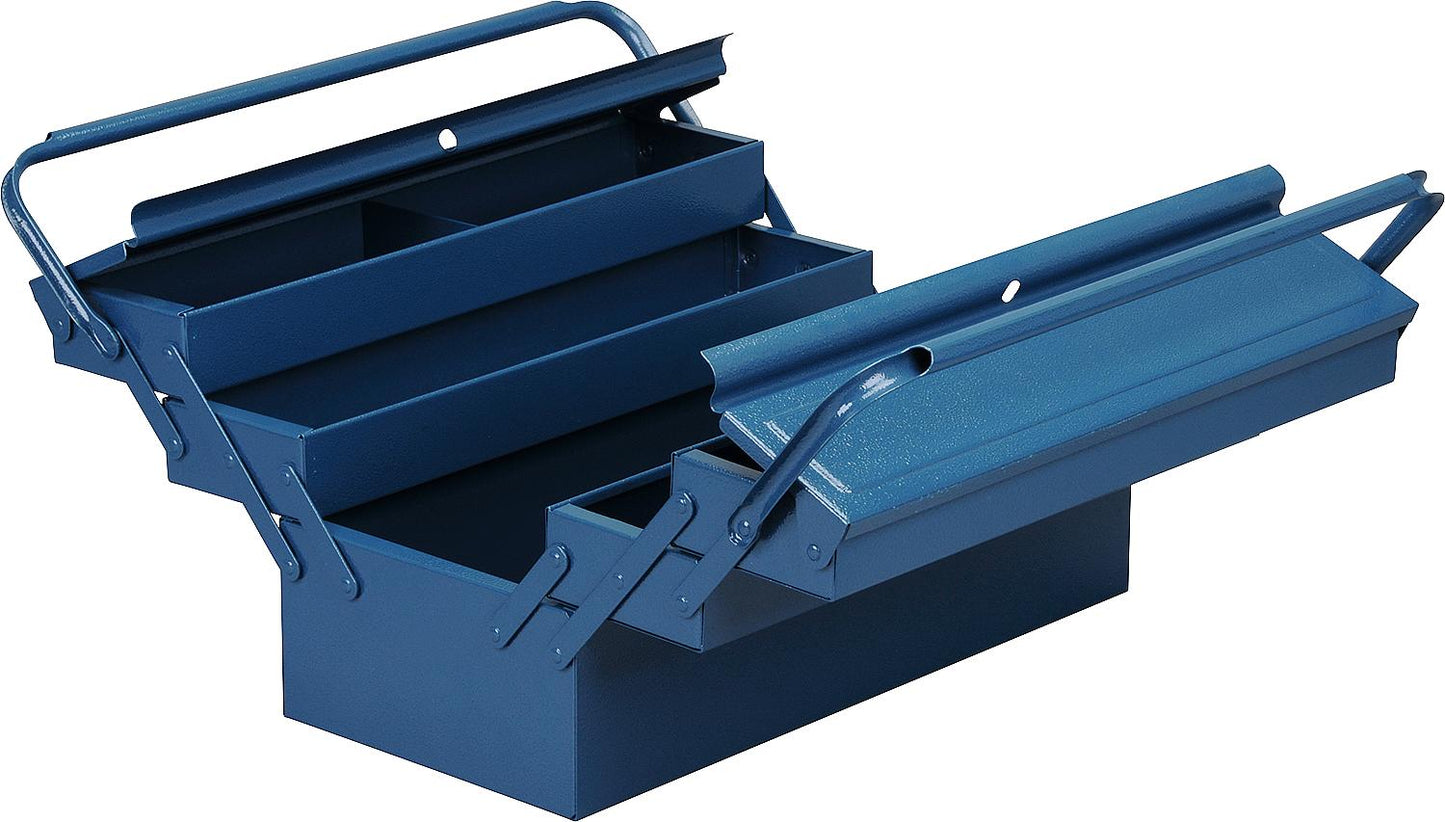 Blue toolbox (W x D x H) 450 x 220 x 220 mm, McPlus metal, 5/47