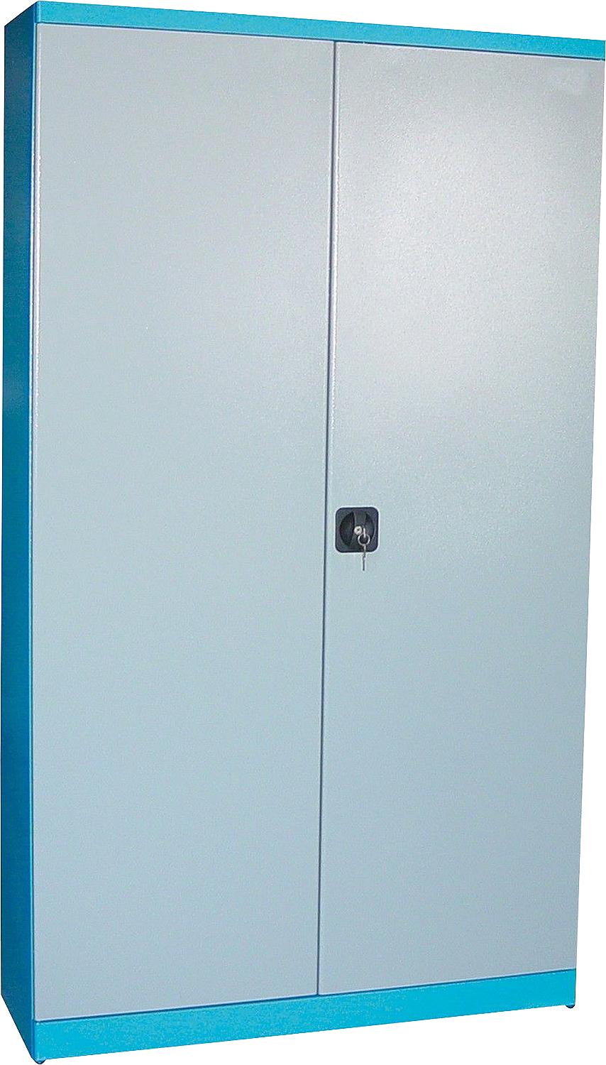 Armoire à outils à 2 portes et 4 étagères, 780 x 380 x 1920 mm