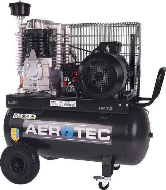 AEROTEC 895-90 PRO-400 Volt piston compressor with 10 bar and 90 liter tank