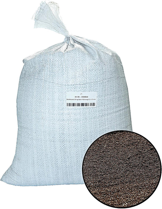 AEROTEC blasting sand, 25 kg bag, grain size 0.2 - 0.5 mm