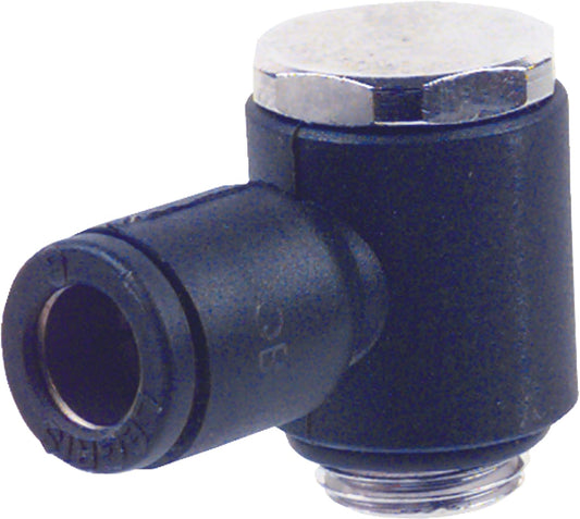 L-shaped swivel fitting Ø 4 mm, M 5