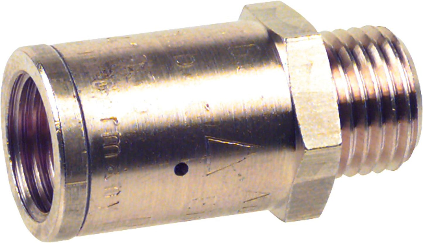 Pressure reducing valve 1/4" female thread x 1/4" male thread, max. inlet pressure 15 bar constant, outlet pressure 3.0 bar