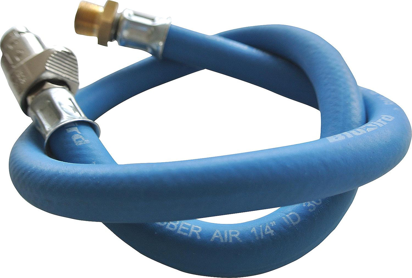 Tire inflator hose with DN 8 (1/4") connection and quick connector