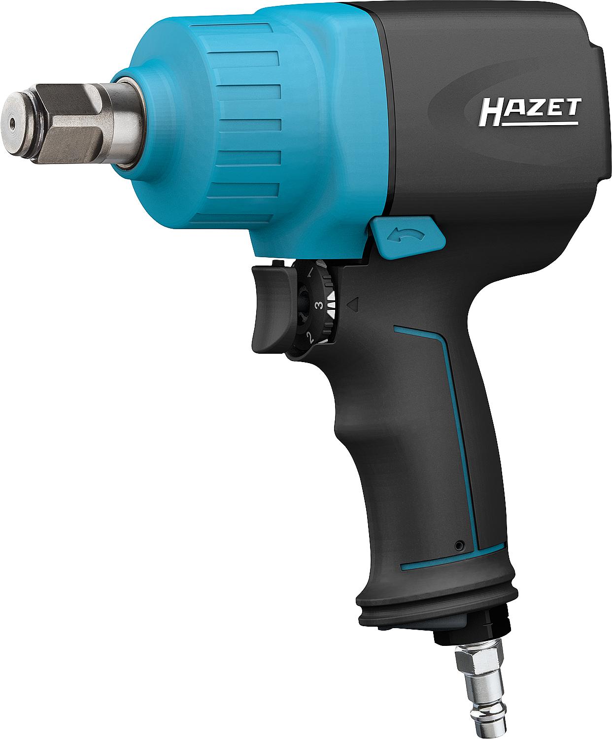 HAZET 3/4" pneumatic impact wrench with 1890 Nm loosening torque incl. NW 7.2