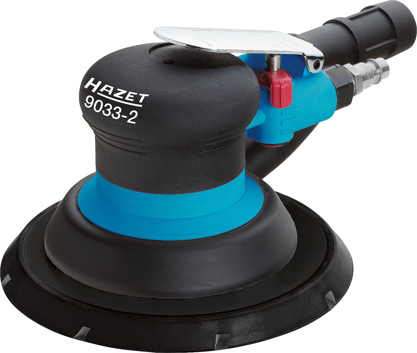 HAZET random orbital sander including dust extraction hose and collection bag, including NW 7.2