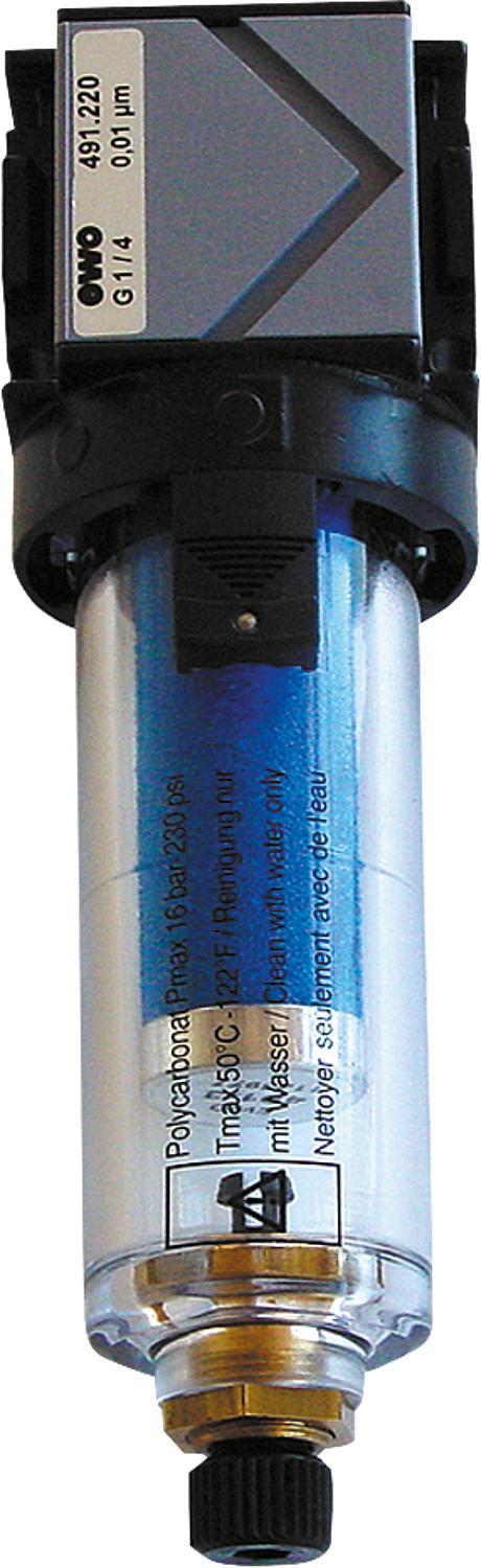 Druckluft-Mikrofilter Typ 491 variobloc