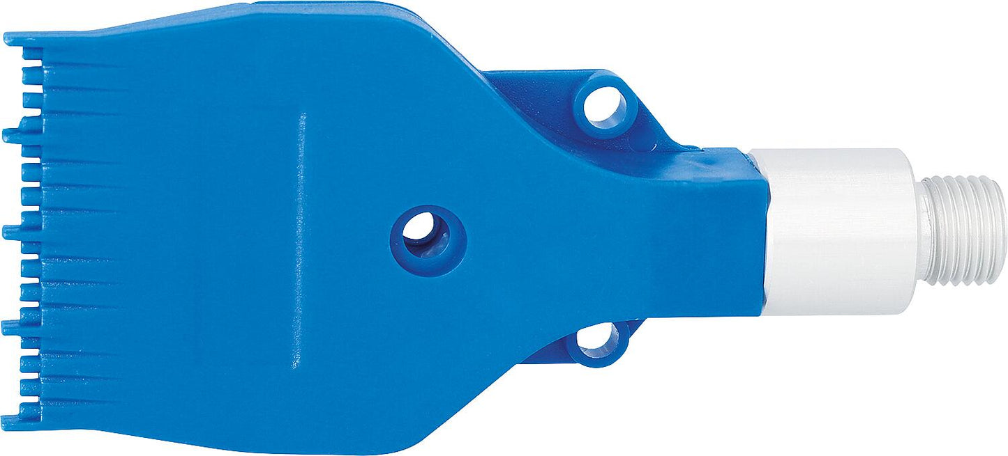 Safety flat jet nozzle, wide, 16 holes, M12 x 1.25 with adapter