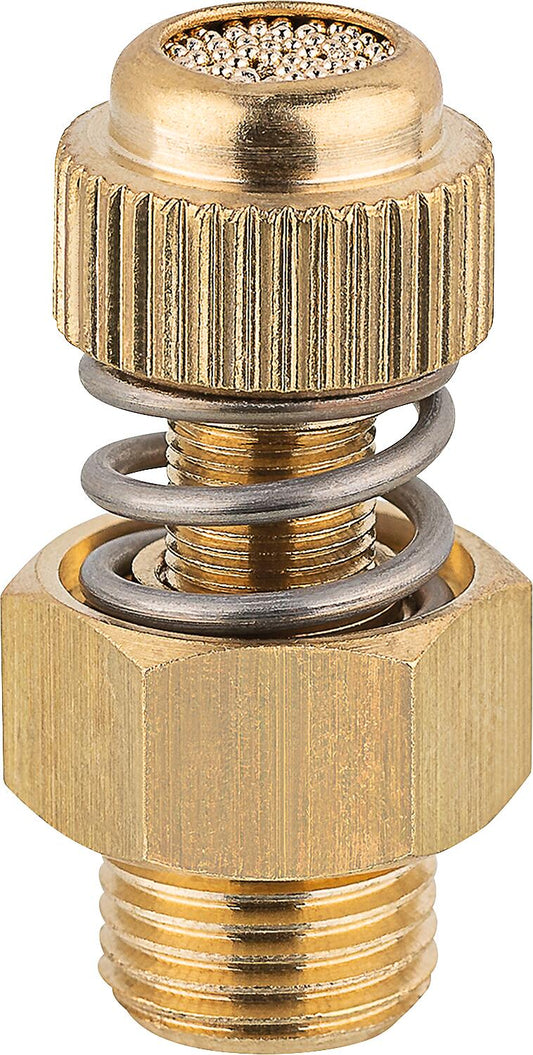 Adjustable throttle silencer with knurled screw G 1/2