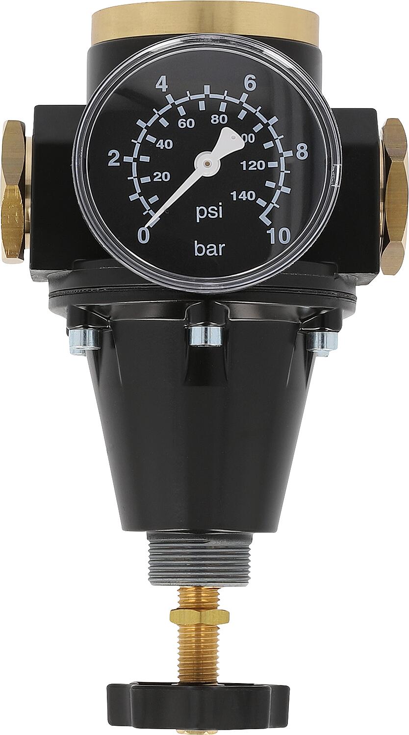 Compressed air pressure regulator G1/4 + G3/8 Control range/scale 0.5 - 3/6 Flow rate 1,000 l/min