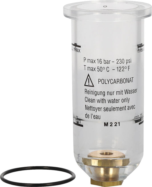 Plastic container for oilers, sizes G1/4 + G3/8