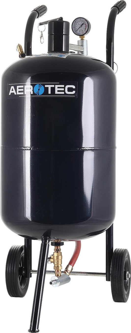 Aerotec mobile sandblasting unit with 36-liter tank