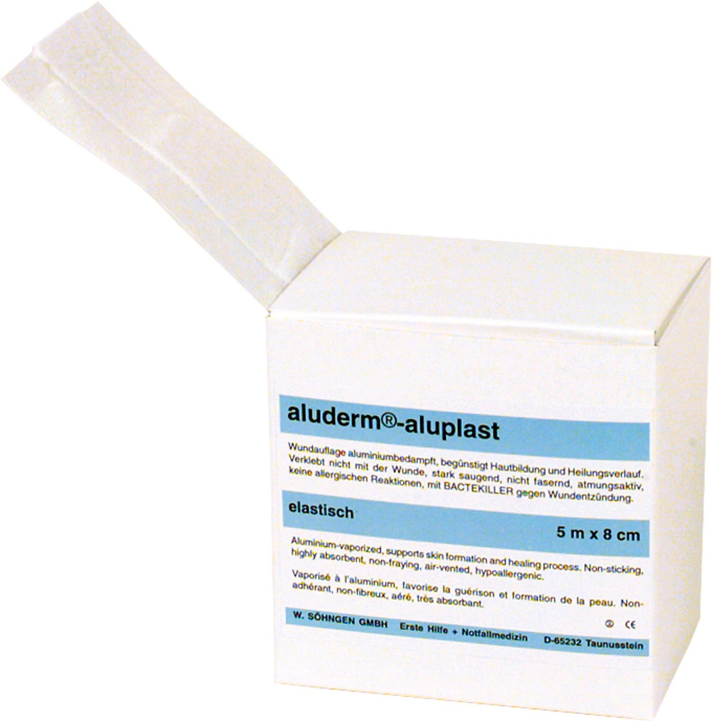 Elastic wound dressing plaster, 5 m x 4 cm