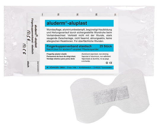 aluderm-aluplast Fingerkuppenverband elastisch 1 VPE = 25 Stück für Pflasterspender (83 002 23)
