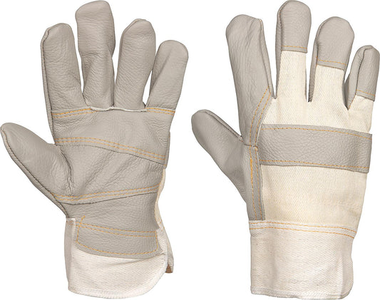 Work glove made of cowhide furniture leather, size XL/XXL