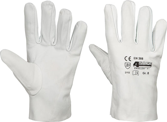 Nappa leather work gloves, size M