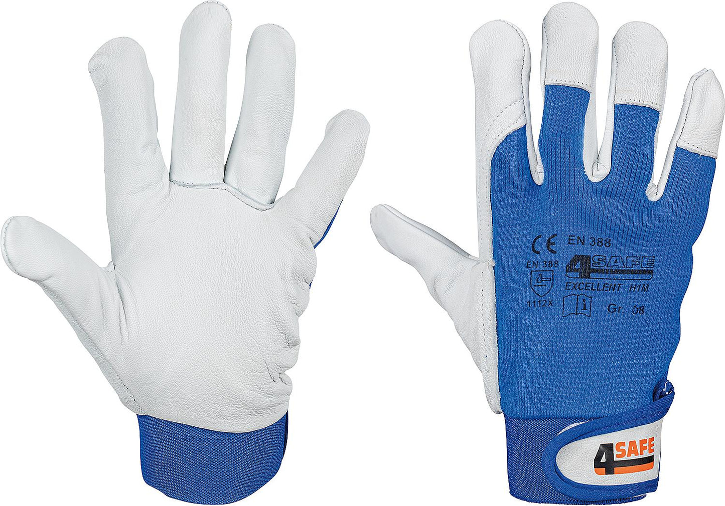 Nappa leather work gloves, size M