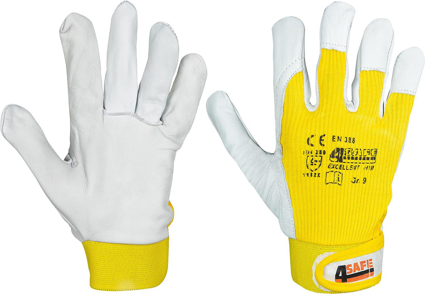 Nappa leather work gloves, size M
