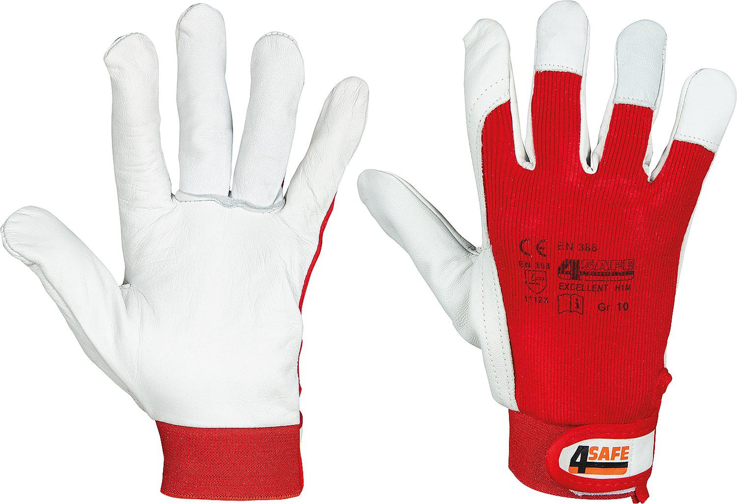 Nappa leather work gloves, size M