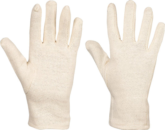 Cotton work gloves, size S