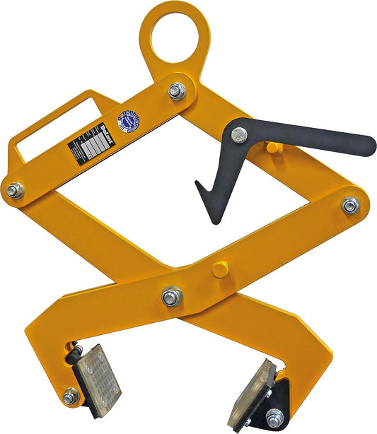 Rectangular profile lifting clamp, gripping range 115-260mm, load capacity 250kg