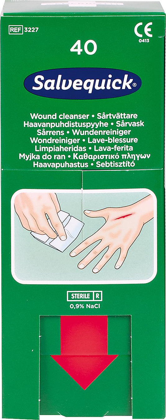 Wundreinigungstücher Salvequick, VPE = 40 Stück