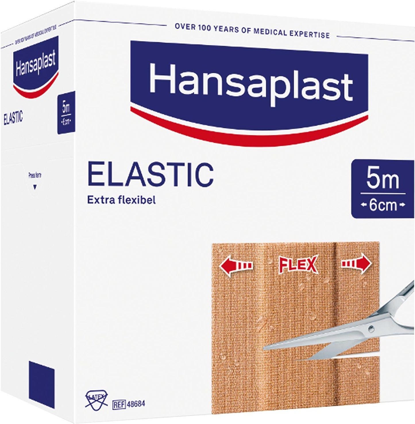 Wundpflaster Hansaplast ELASTIC 5 m x 4 cm