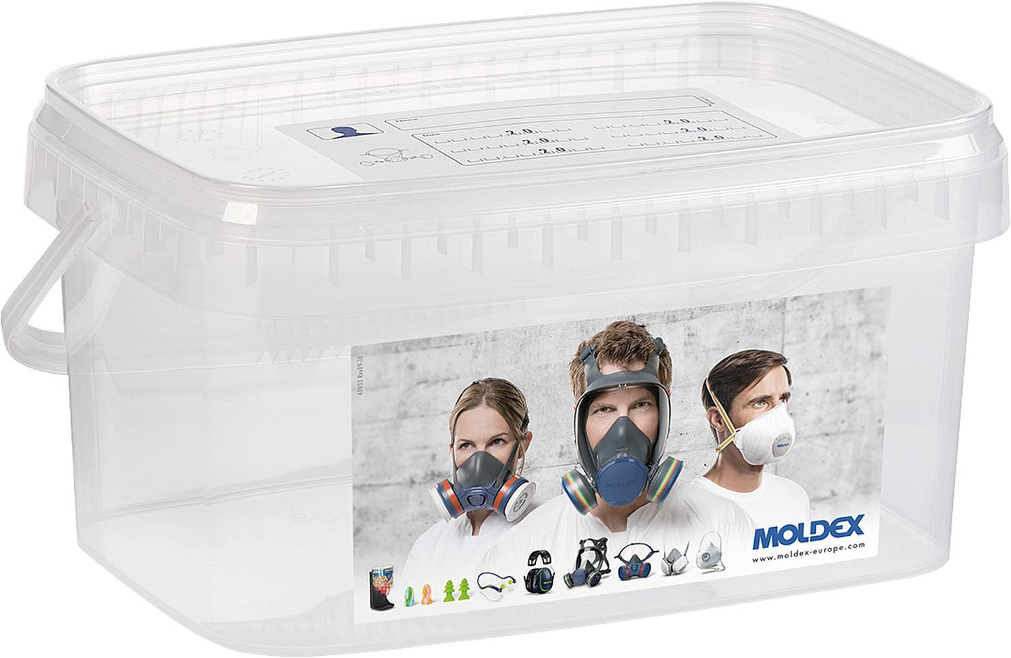Storage box for half masks
