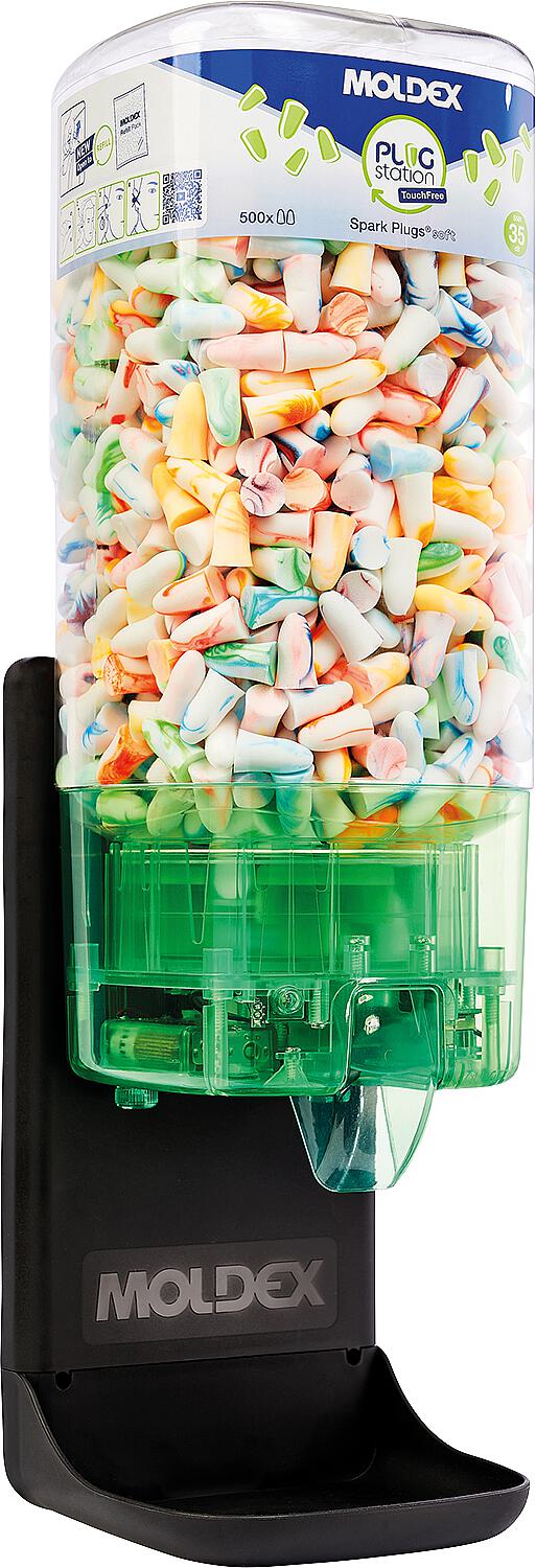 Disposable Spark Plugs® earplugs for PlugStation TouchFree Starter Pack 787002 (500 pairs)