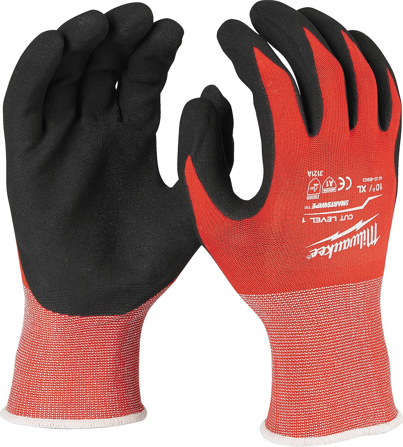 Gants anti-coupures Milwaukee, classe 1/A, taille XL