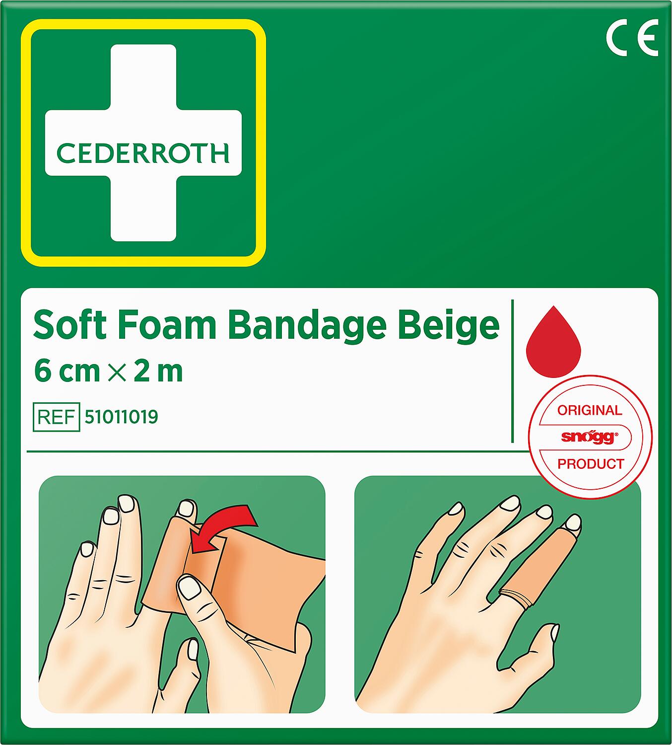 Wund-Schnell/Schaumverband Cederroth,beige,4500x60mm