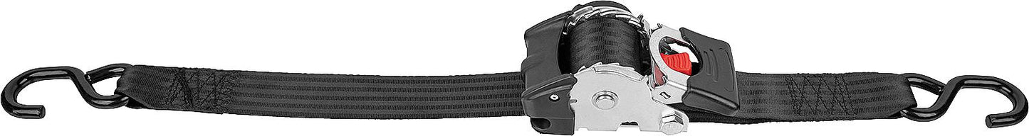 Sangle d'arrimage à mécanisme rétractable, longueur NL : 1,80 m, largeur : 25 mm
