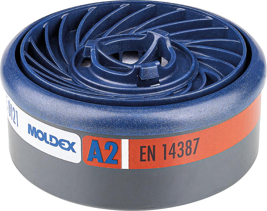 Moldex A2 EasyLock gas filters, pack of 8