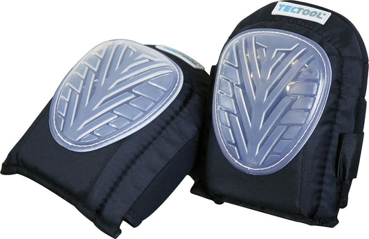 Knee pads semi-professional gel DIN EN 14404, elastic fabric straps, 1 pair