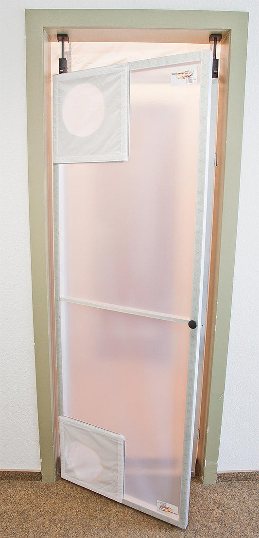 Dustproof swing door for room heights up to 2750mm, left or right hinge