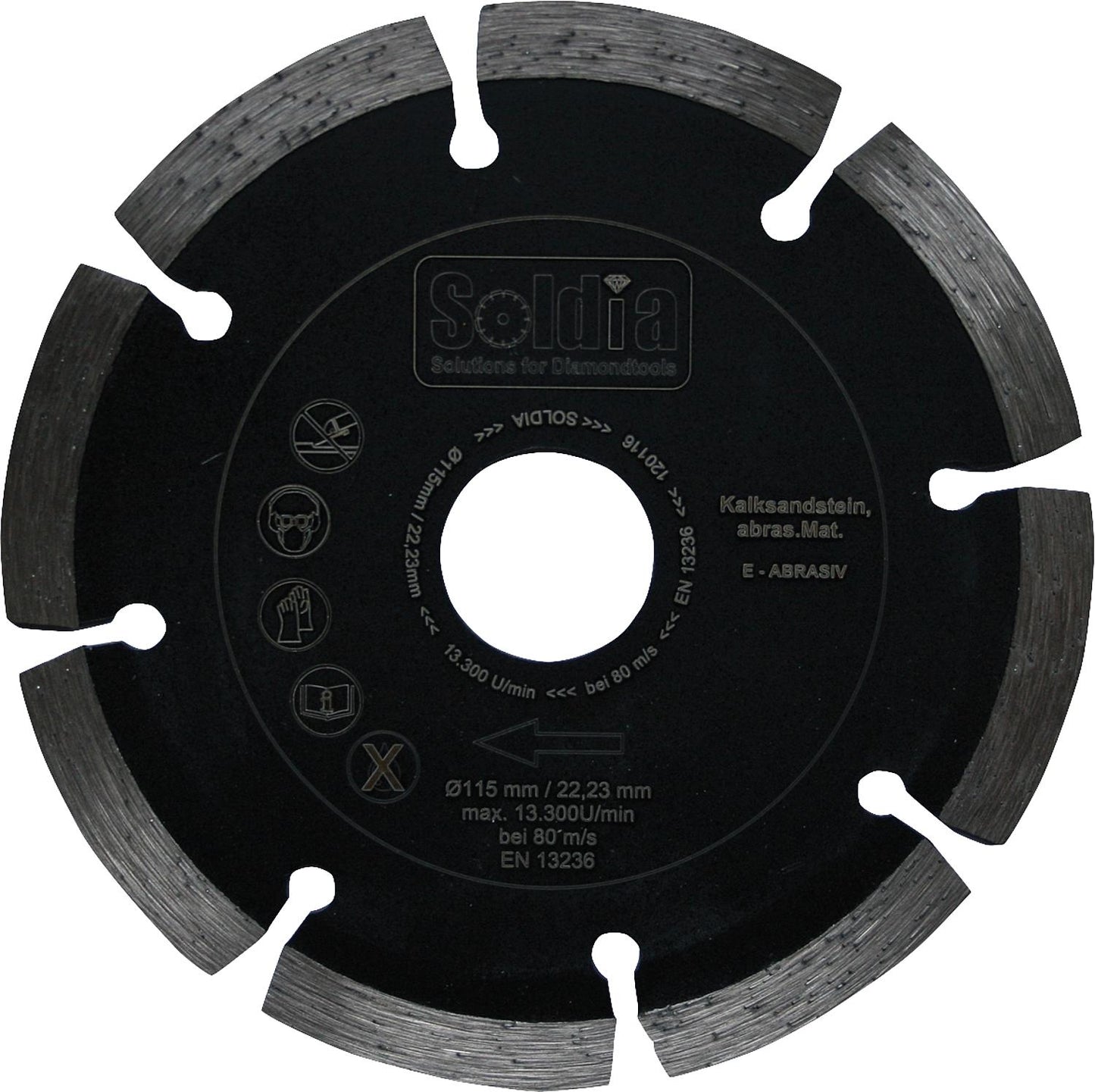 Diamond cutting disc universal E-ABRASIV Drm. 115 x 22.23mm