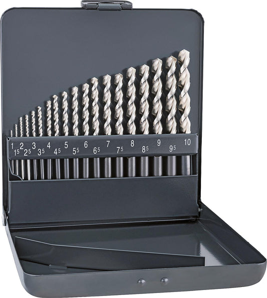 Edelstahlbohrer-Set HSS Forte Cobalt, 19-/25-teilig, Zylinderschaftbohrer