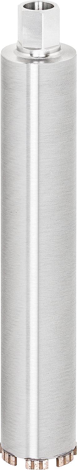 Wet and dry diamond core drill bit, laser welded, connection: 1 1/4" UNC, size: 42x450mm