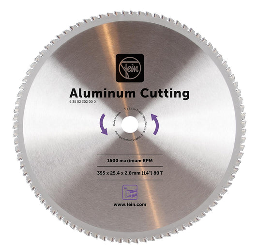 Kreissägeblatt Fein® 80Z für Aluminium, Ø 355mm