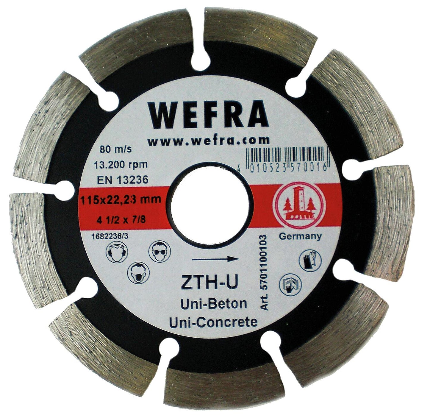 Diamond cutting disc universal ZTH-U 115 x 22 mm
