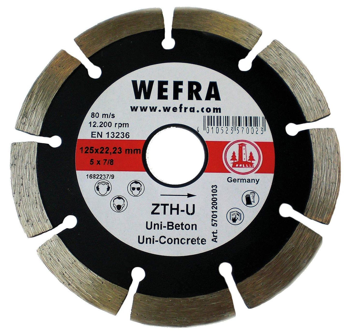 Diamond cutting disc universal ZTH-U 115 x 22 mm