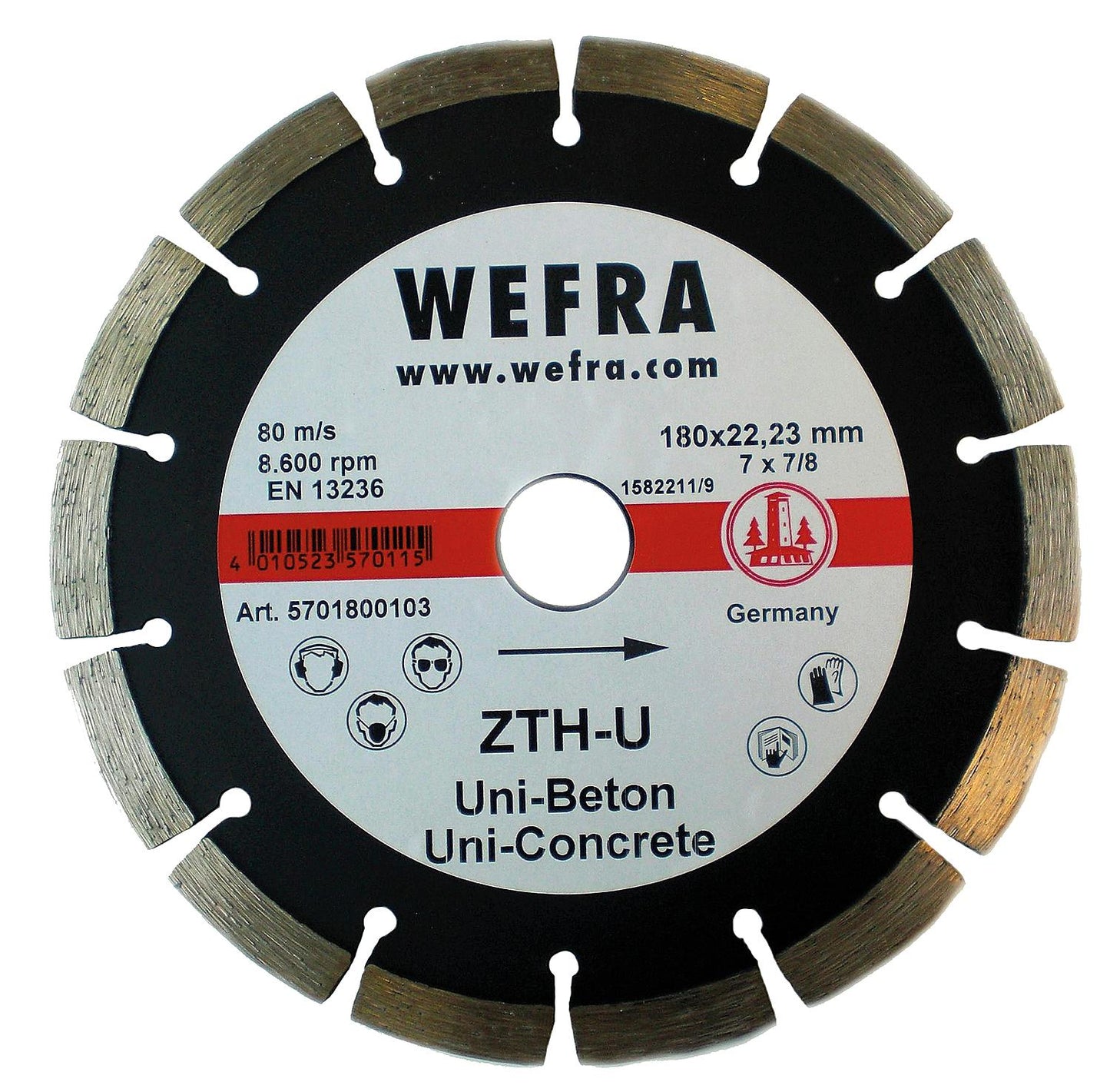 Diamond cutting disc universal ZTH-U 115 x 22 mm