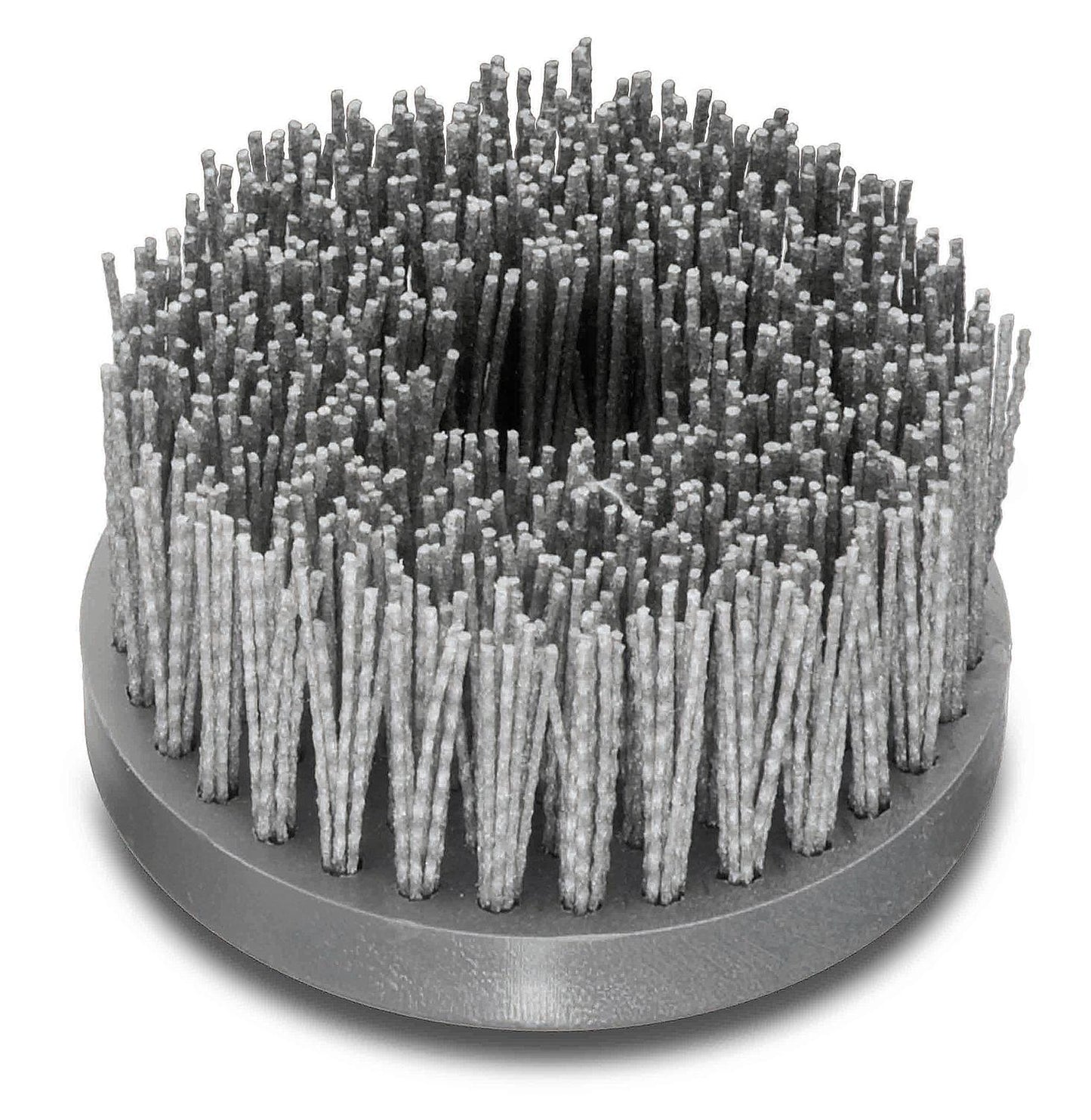 Disc brush Ø 130 mm, abrasive bristles SIC K 80, threaded mount M 14